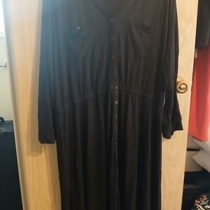 Market & Spruce Black Long Sleeve Dress